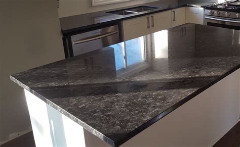 steel gray granite countertops with white cabinets|steel grey leather finish granite.